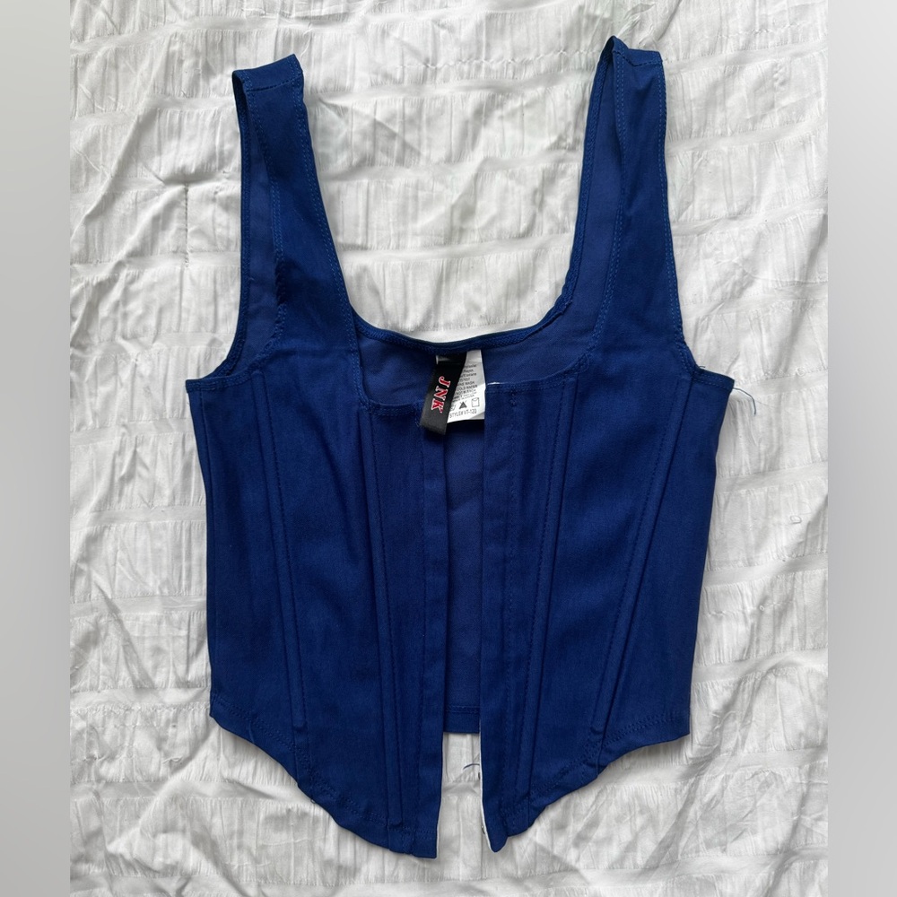 Blue Women's Corset Top
